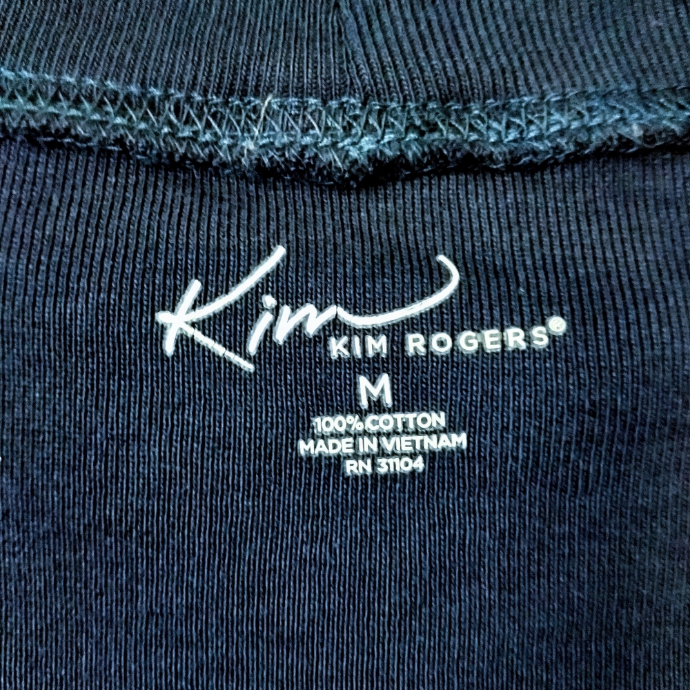 EUC Kim Rogers Navy Blue Open Front Soft Cardigan - Picture 3 of 5